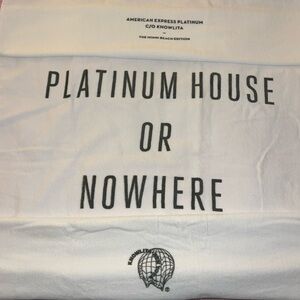 Knowlita x American Express “Platinum House of Nowhere” White Beach Towel